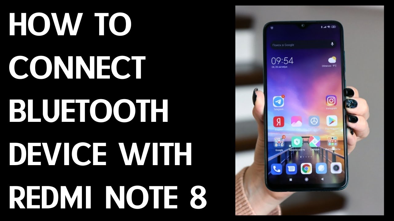 How to Connect Bluetooth Device with XIAOMI Redmi Note 8 - YouTube