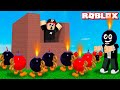 Bomba Oldum ve Herkesin Kalesini Yıktım!! - Panda ile Roblox Boom