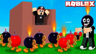 Bomba Oldum ve Herkesin Kalesini Yıktım!! - Panda ile Roblox Boom