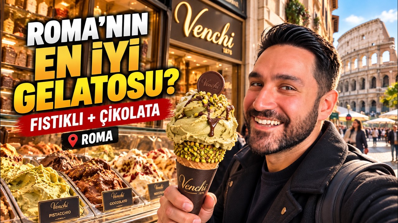 Roma'nın En İyi Gelatosu: Venchi'de Fıstıklı Dondurma & Çikolata Testi ...