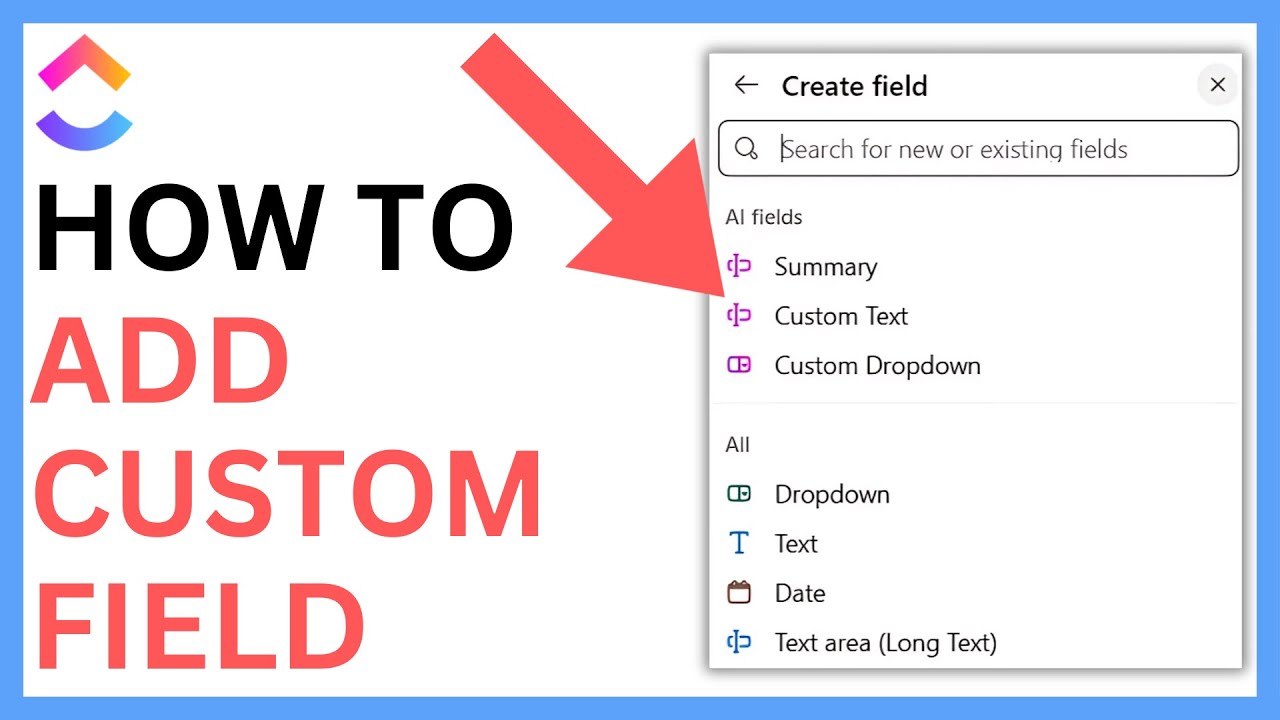 How to Add Custom Field in ClickUp [QUICK GUIDE] - YouTube