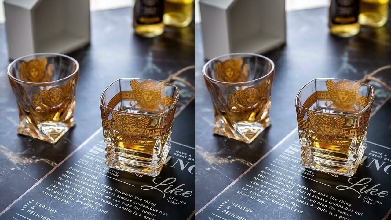 Medusa Head Creative Gold High-end Glass Whiskey Glass Foreign Wine Beer Glass 