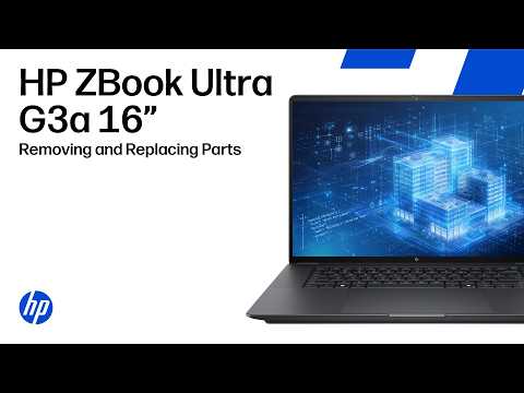 Removing & replacing parts | HP ZBook Ultra G3a 16-inch Mobile Workstation PC | HP Computer Service
