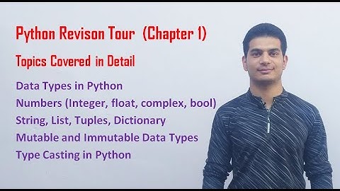 Python Revision Tour | Class 12 Computer Science with Python (Video 5)
