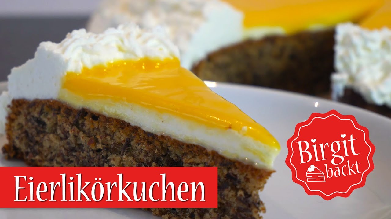 Eierlikörkuchen mit gemahlenen Mandeln (ohne Mehl) - YouTube