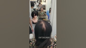 #tocgiatrungnien  #toc giả khắc phục tóc thưa mỏng siêu tự nhiên