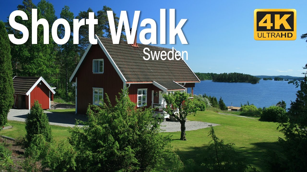 Evening Short Walk In Sweden Most Beautiful City 🇸🇪  - 4K HDR Summer Walking Tour (▶6min) | #15