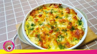 Запеканка с курицей и цветной капустой в духовке. Очень вкусный рецепт