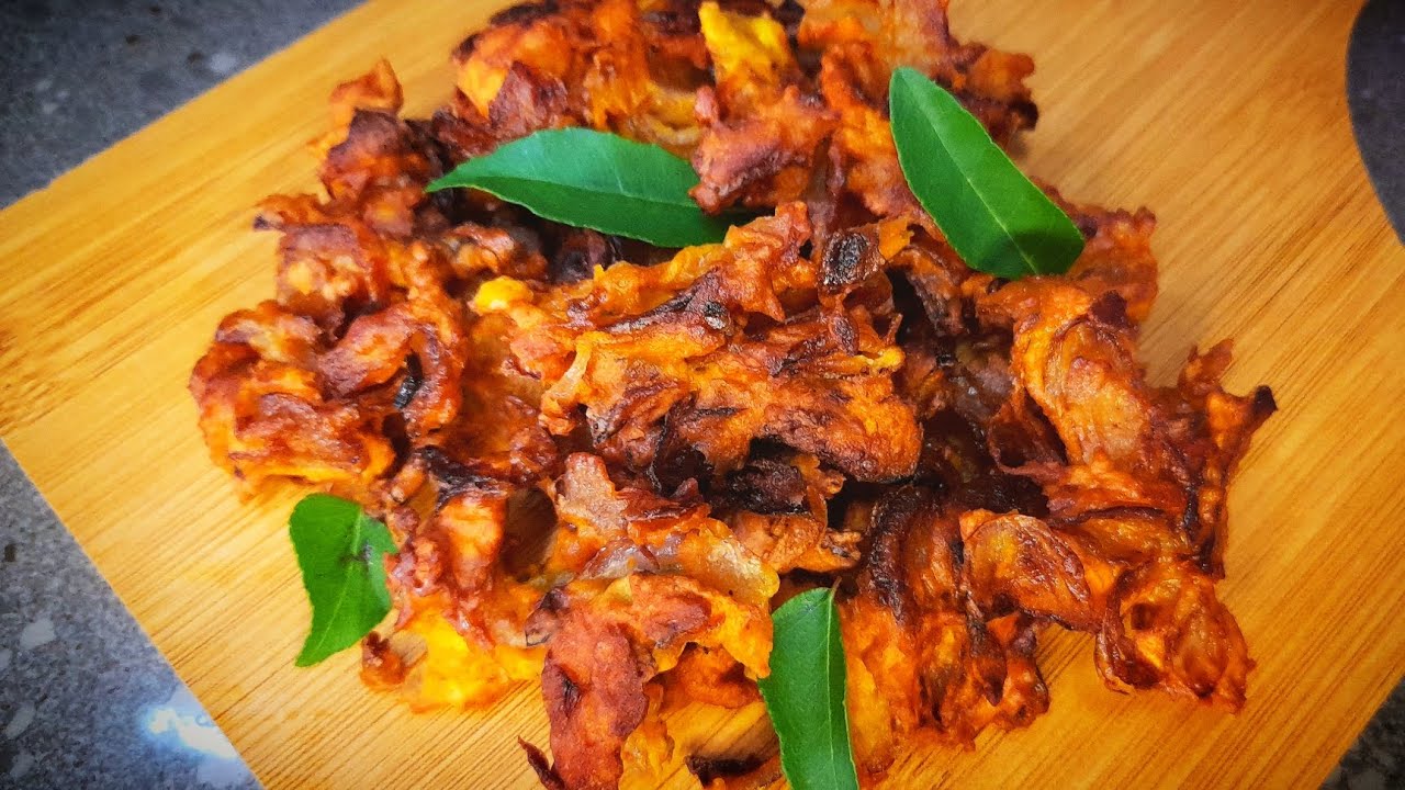 Onion Pakoda Recipe Crispy and Tasty Onion Bhaji YouTube