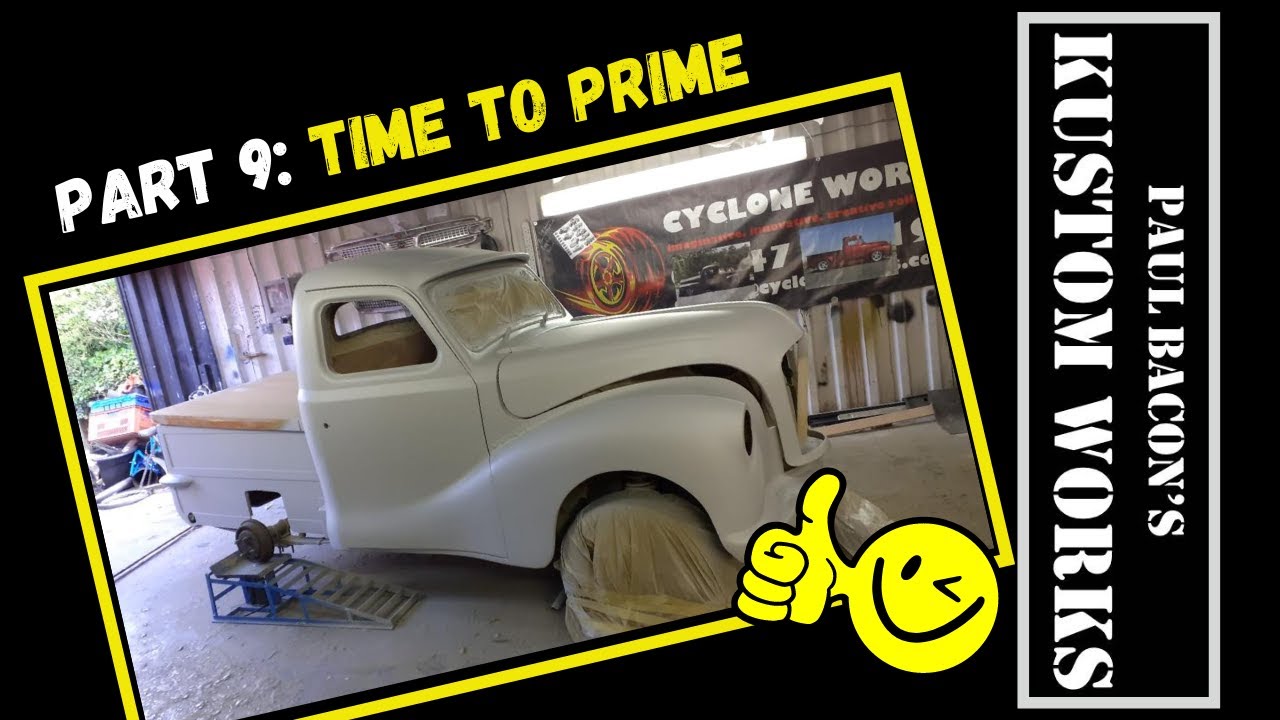 PART 9 AUSTIN A40 PICK UP CUSTOM. FINAL BODYWORK PREP BEFORE THE