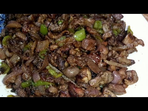 اسهل واسرع طريقه كبد وقوانص الفراخ 