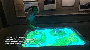 interactive sandbox projection games AR Magic Sand interactive projection game children