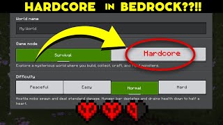 How to get HARDCORE MODE in Bedrock Minecraft 1.20 (EASY WAY!) screenshot 1