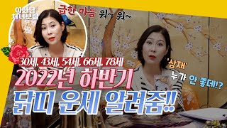 2022년 하반기 닭띠 운세!!(30세, 43세, 54세, 66세, 78세) 삼재라도 대박 운~~~(전라도점…