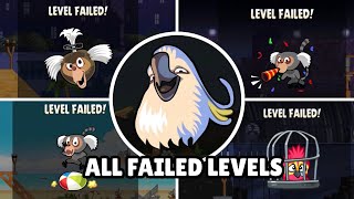 Angry Birds Rio: All Failed Levels (Every Episode) [4K]