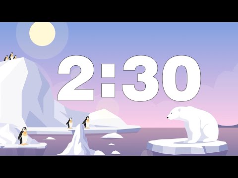 2 MINUTE 30 SECONDS COUNTDOWN TIMER WITH ALARM FOR KIDS
