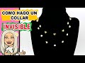 IDEAS PARA HACER COLLARES HERMOSOS,  COMO HACER COLLAR INVISIBLE