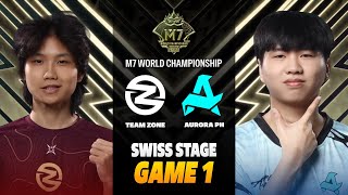 ZONE vs RORA GAME 1 M7 SWISS STAGE | TEAM ZONE vs AURORA PH screenshot 2