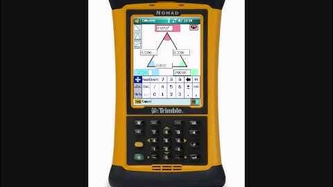 Trimble LM80 - a look at the on-board calculator (with audio commentary)