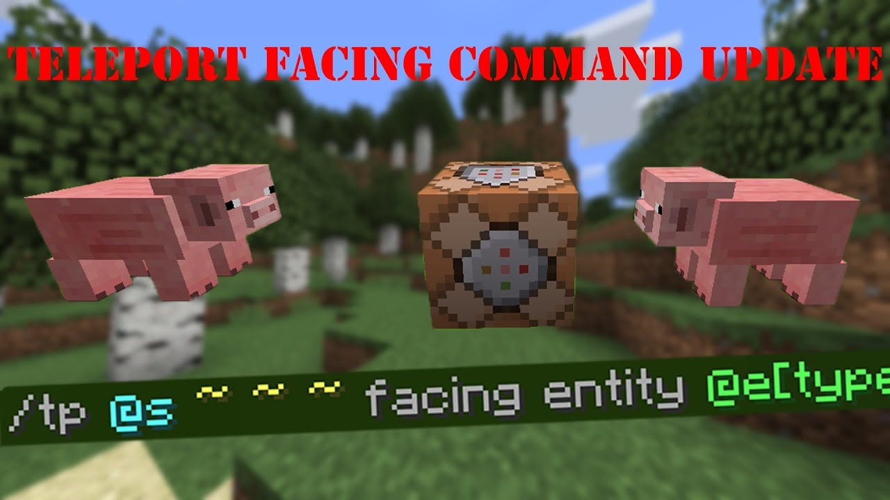 Update To The Tp Facing Command Minecraft 1 13 Youtube