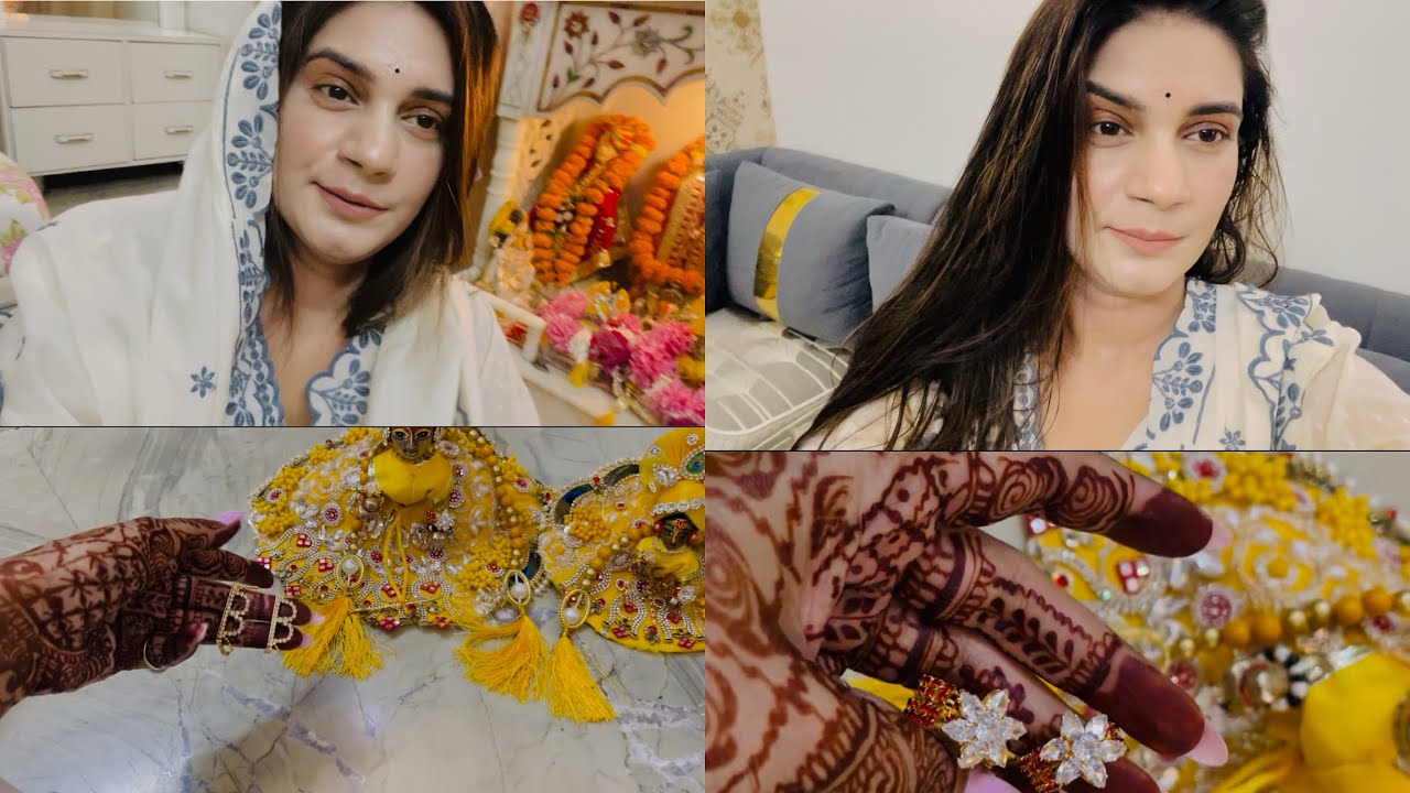 कृष्ण जन्माष्टमी स्पेशल vlog....♥️🙏🏻🌸