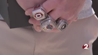 Ohio State Buckeyes unveil College Football Playoffs championship rings
