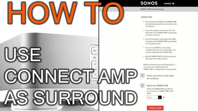 amme Gooey Bliv såret How to Use Sonos Connect Amp As Surround (OS 9.3 and prior) - YouTube