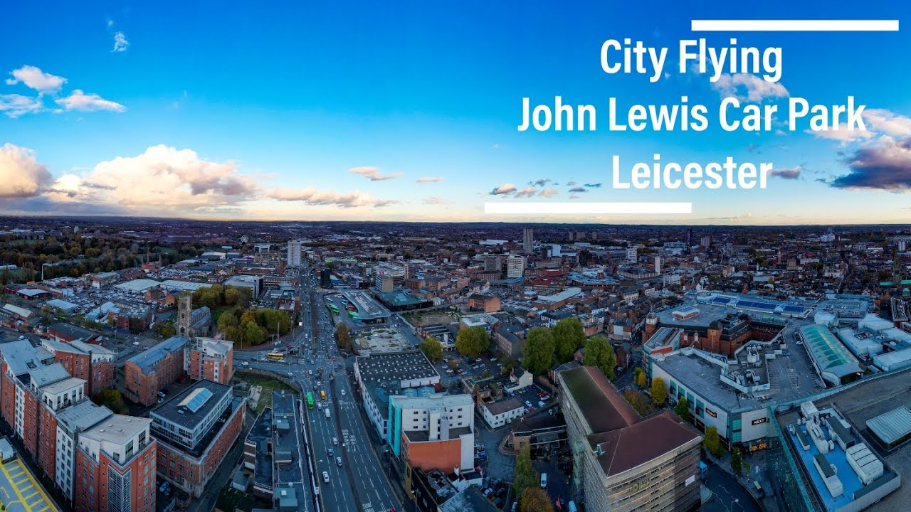 leicester-s-john-lewis-car-park-roof-4k-drone-flight-in-the-city