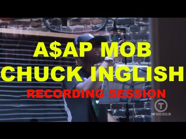 A$AP MOB u0026 Chuck Inglish at Truth Studios class=