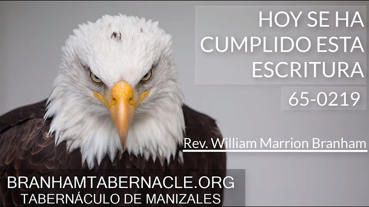 65-0219 | Hoy Se Ha Cumplido Esta escritura | William Marrion Branham