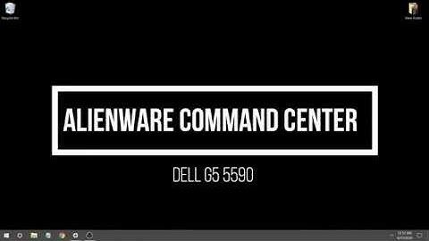 How to use Alienware Command Center on G5 5590