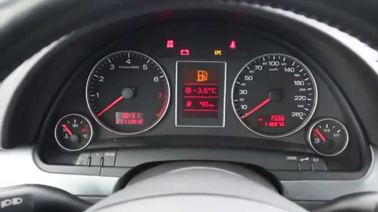 audi a4 2005 trip computer