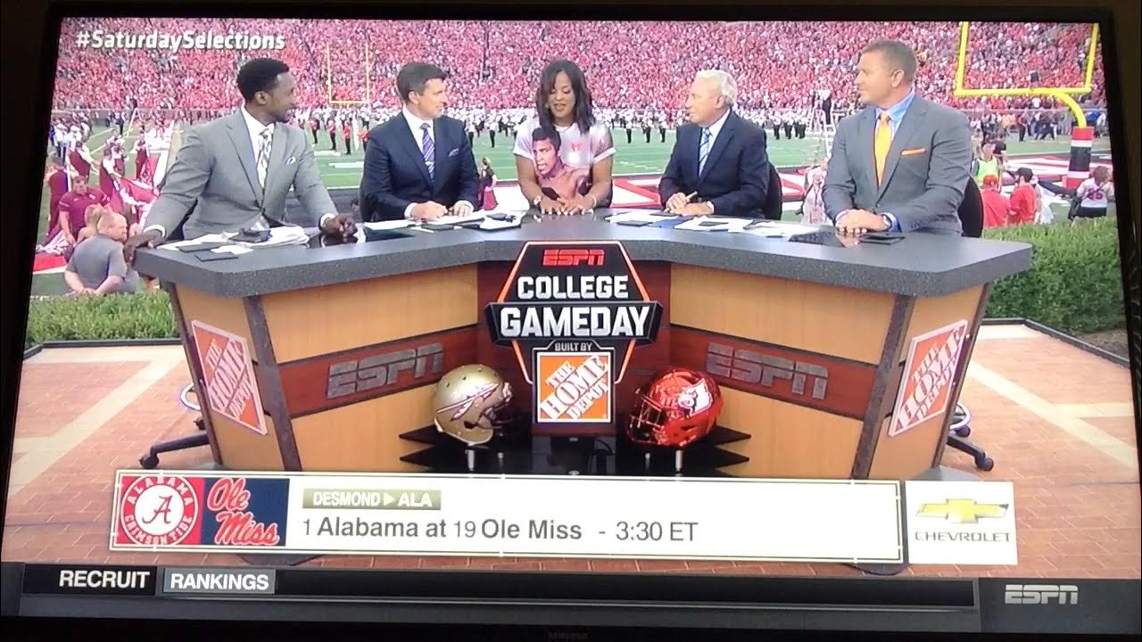 College Gameday picks week 3 (9/17/2016) YouTube