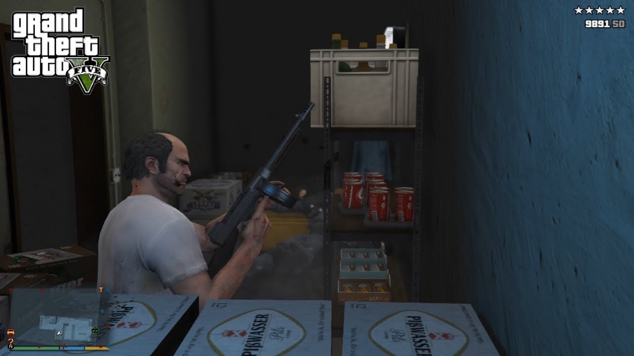 GTA 5 | Trevor Store Robbery + Five Star Escape | No Commentary - YouTube