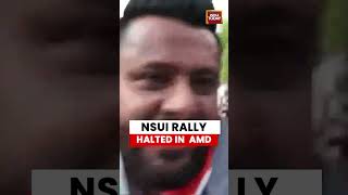 NSUI Rally Halted in Ahmedabad | Police Detain Protesters Over Fuel Price Hike #pricehike