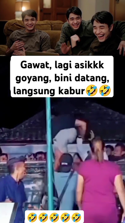 lagi asik goyang terciduk bini🤣