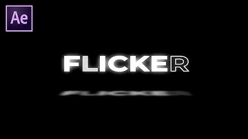 Glow Flicker Text Reveal Animation in After Effects - After Effects Tutorial