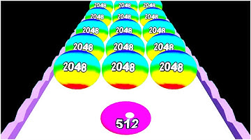 2048 Balls - Color Ball Run - Gameplay Walkthrough - Levels 1-15