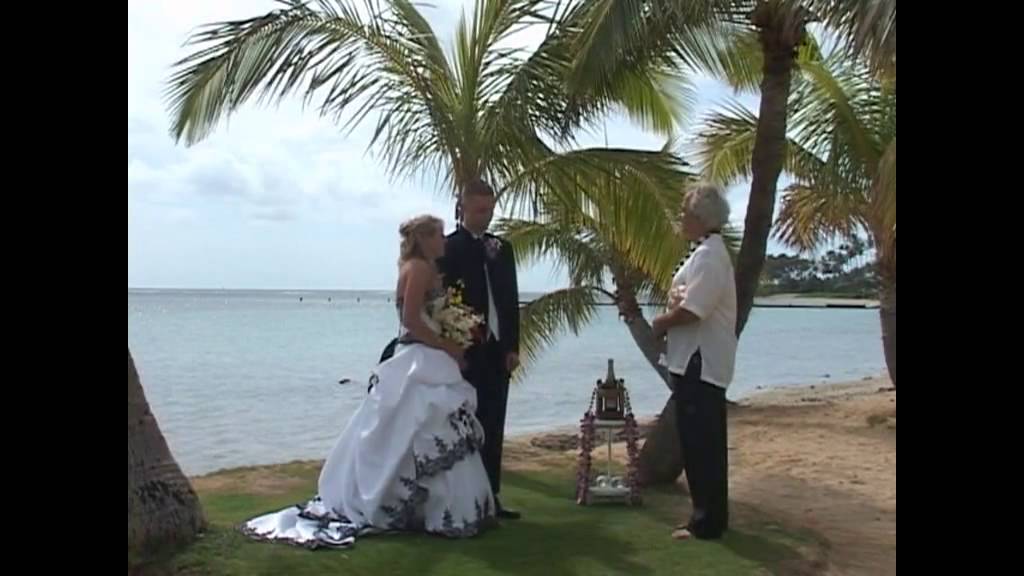Our Wedding On Waialae Beach Ohau Hawaii Part 1 Of 2 Youtube