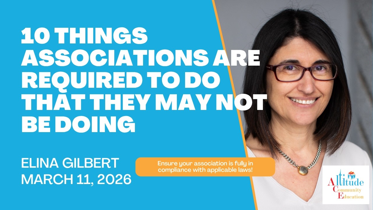 10 Things Associations Are Required to Do that They May Not Be Doing