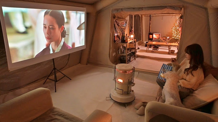 🛖A MONTH IN A COZY WINTER LONG-TERM CAMP WITH MY OWN MOVIE THEATER
