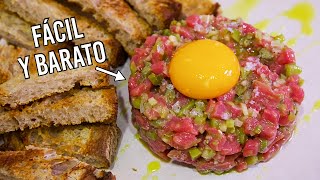 Steak tartar casero súper fácil #shorts