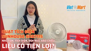 Quat tich dien Sunhouse thiet ke gon nhe de mang theo