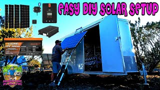 Harley Trailer Turned POWER STATION - Complete Solar DIY Project!!!