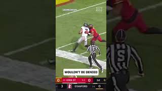 Tylan Wallace sets the tone against Iowa State in 2019 😤 @osuathletics