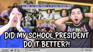 Comparing the My School President Cover of Just Being Friendly with Tilly Birds Ft. MILLI MV