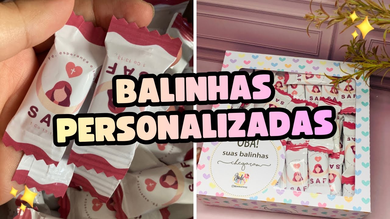 Como fazer Balinhas personalizadas no Canva | Passo a passo + arquivo para editar