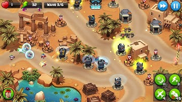 Alien Creeps TD - Level 34-Oasis of Ash - Veteran