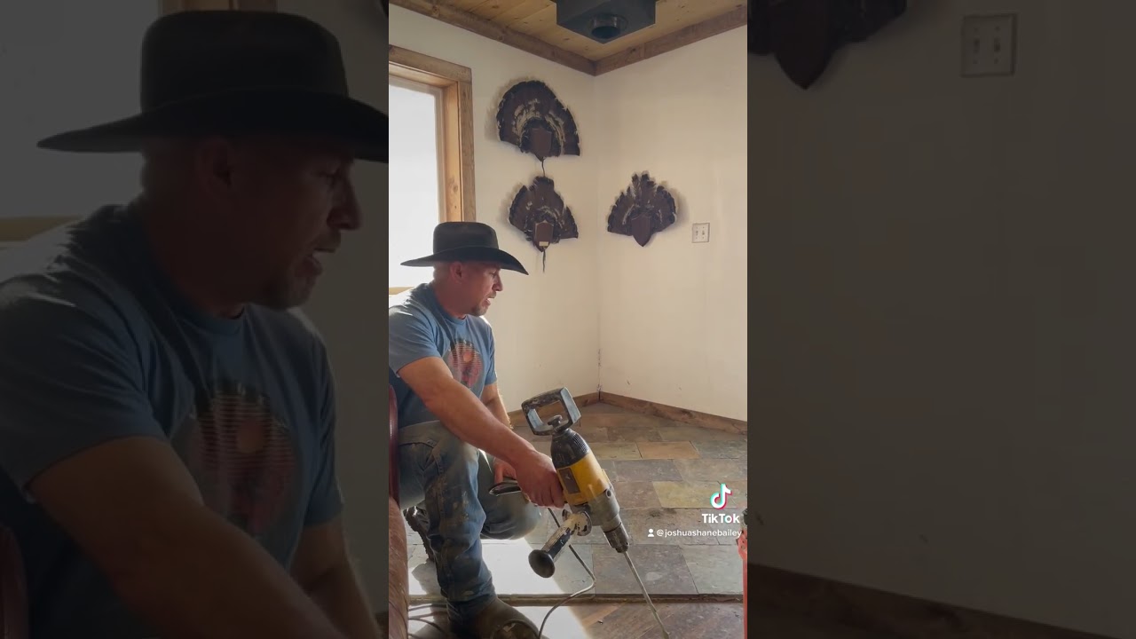 Slate hearth installed & recommend tools 