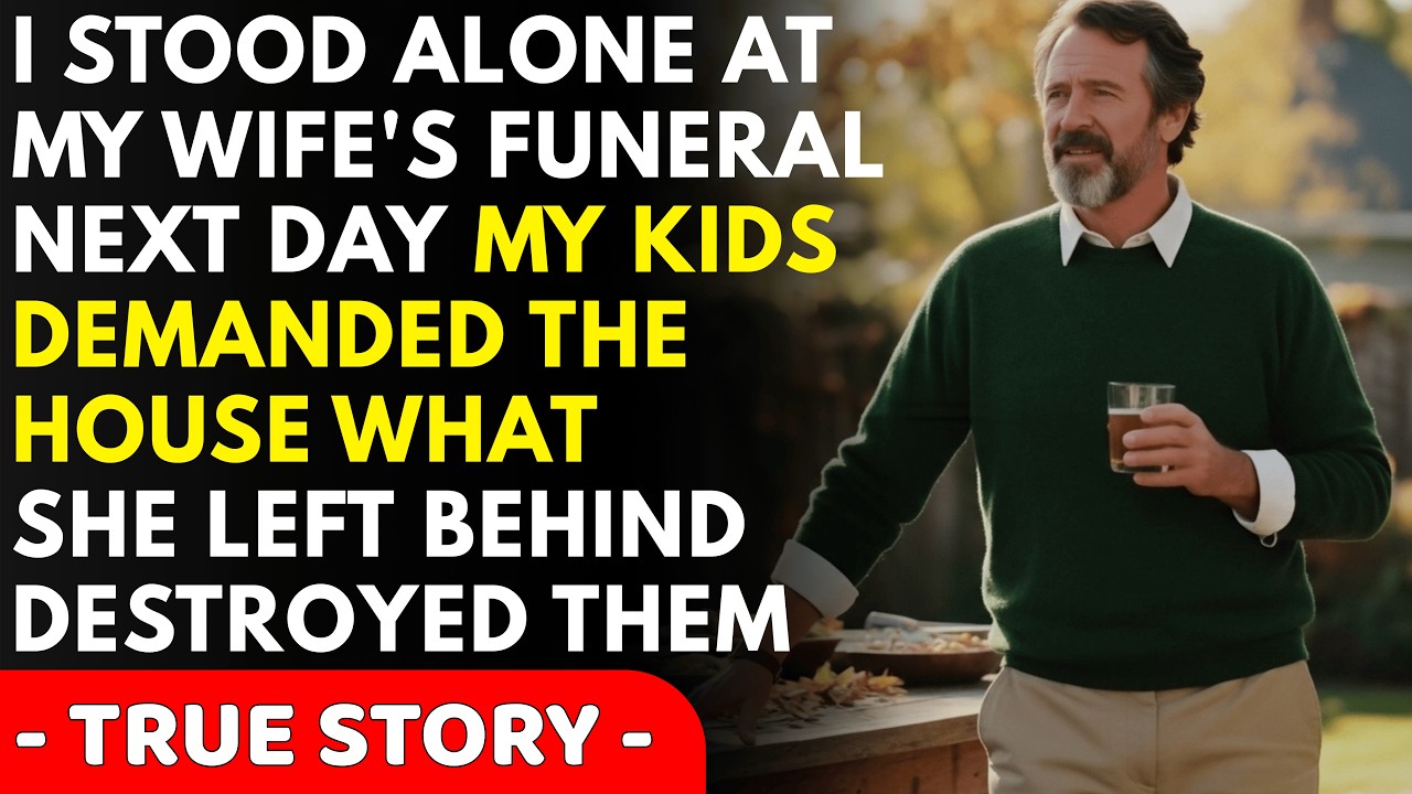 At My Wife's Funeral, I Stood Alone in the Rain. Next Morning My Kids Came for the House. What...